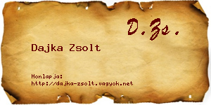Dajka Zsolt névjegykártya