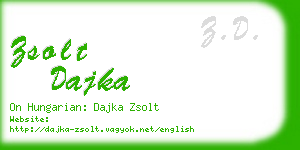 zsolt dajka business card